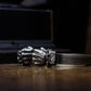 Double Fist Cuff Bracelet - 925 Sterling Silver Handmade