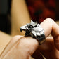 Griffin Head Ring ââ‚?Handcrafted Sterling Silver