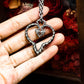 Twisted Heart Gothic Pendant - Handcrafted in 925 Silver