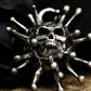 Iron Crown Skull Pendant - 925 Silver Handcrafted
