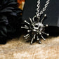 Iron Crown Skull Pendant - 925 Silver Handcrafted