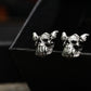 Fierce Skull Earrings - 925 Sterling Silver Handmade