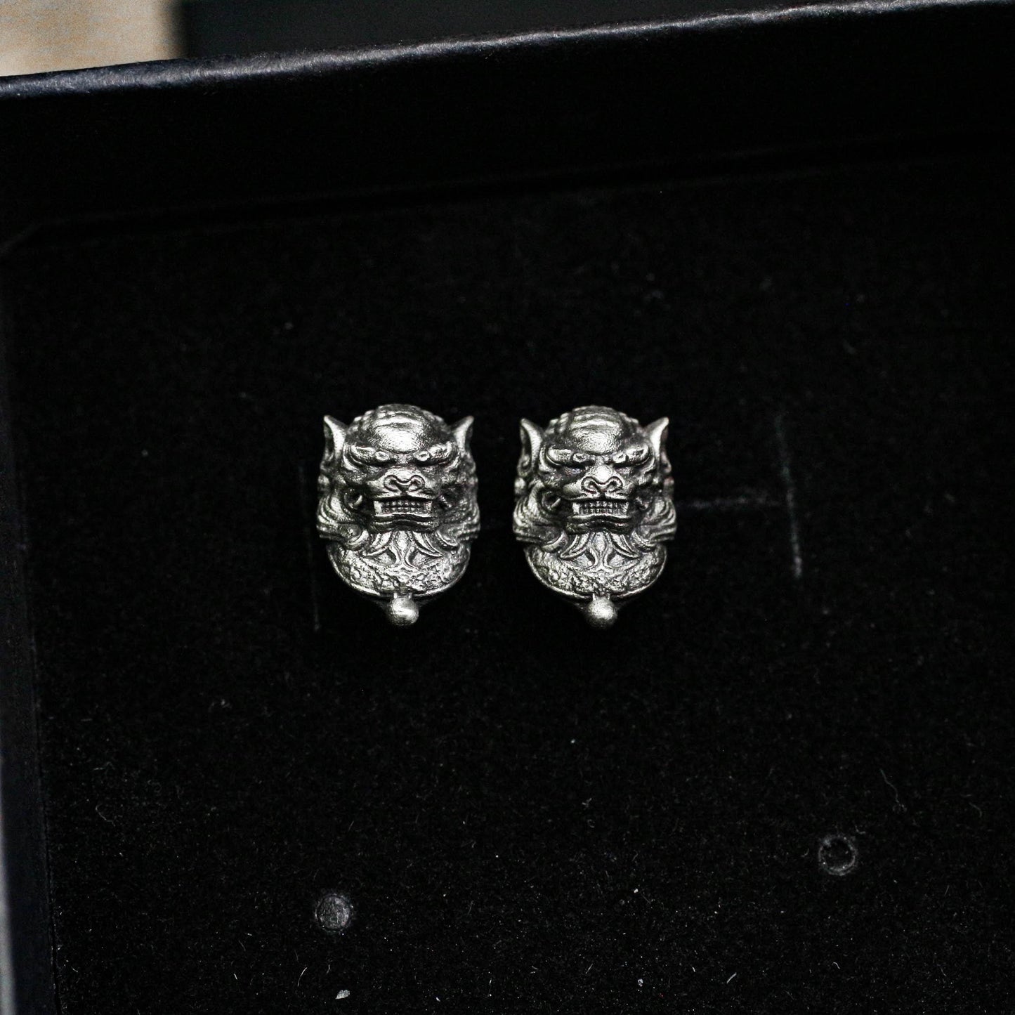 Guardian Beast Earrings - 925 Sterling Silver Handmade