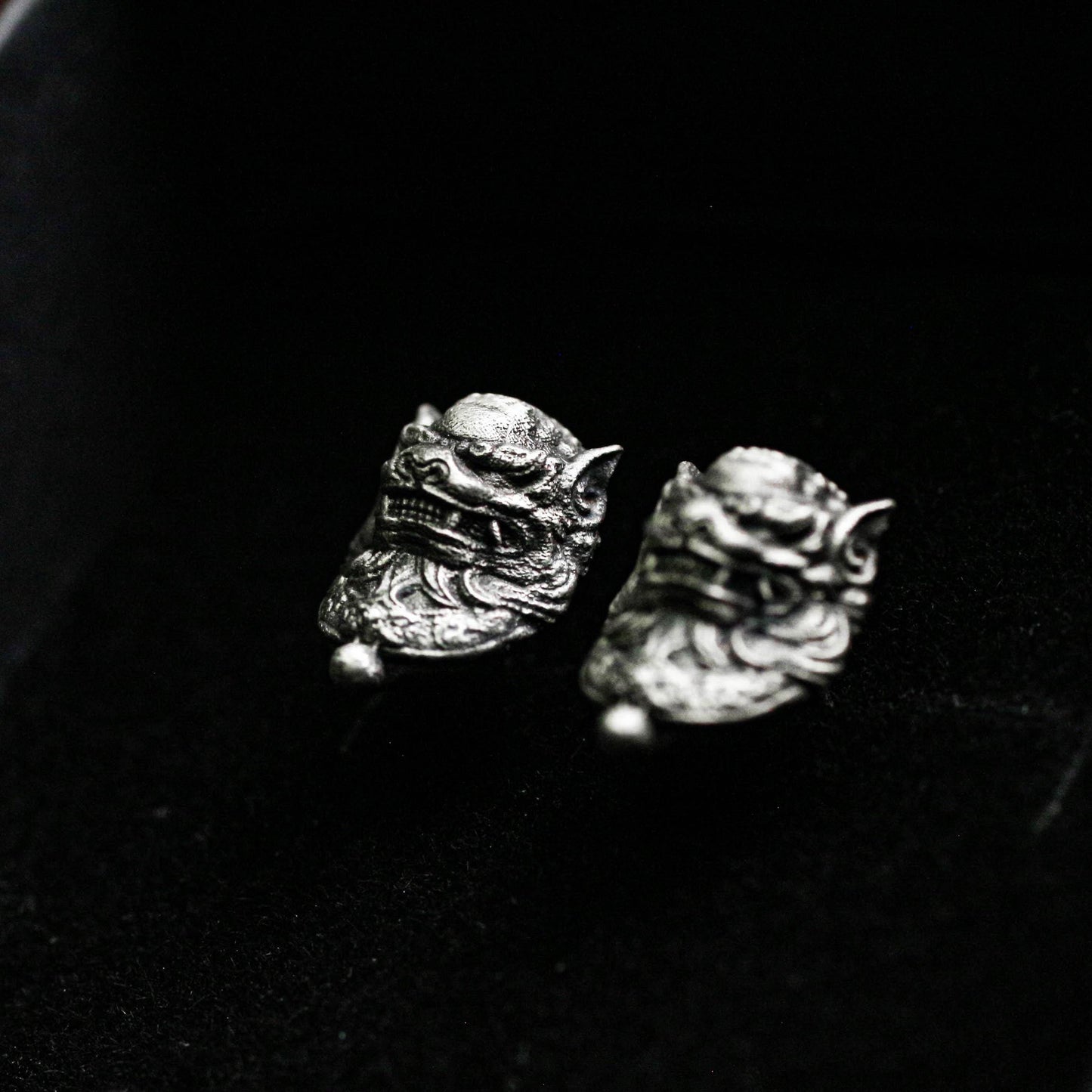 Guardian Beast Earrings - 925 Sterling Silver Handmade
