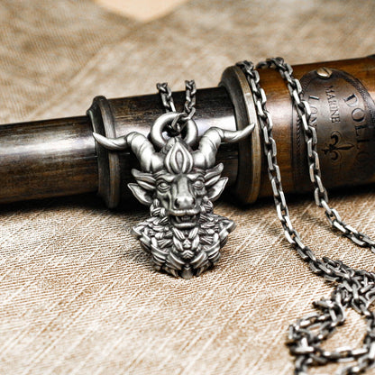 Mythic Beast Totem Pendant - Handcrafted in 925 Silver