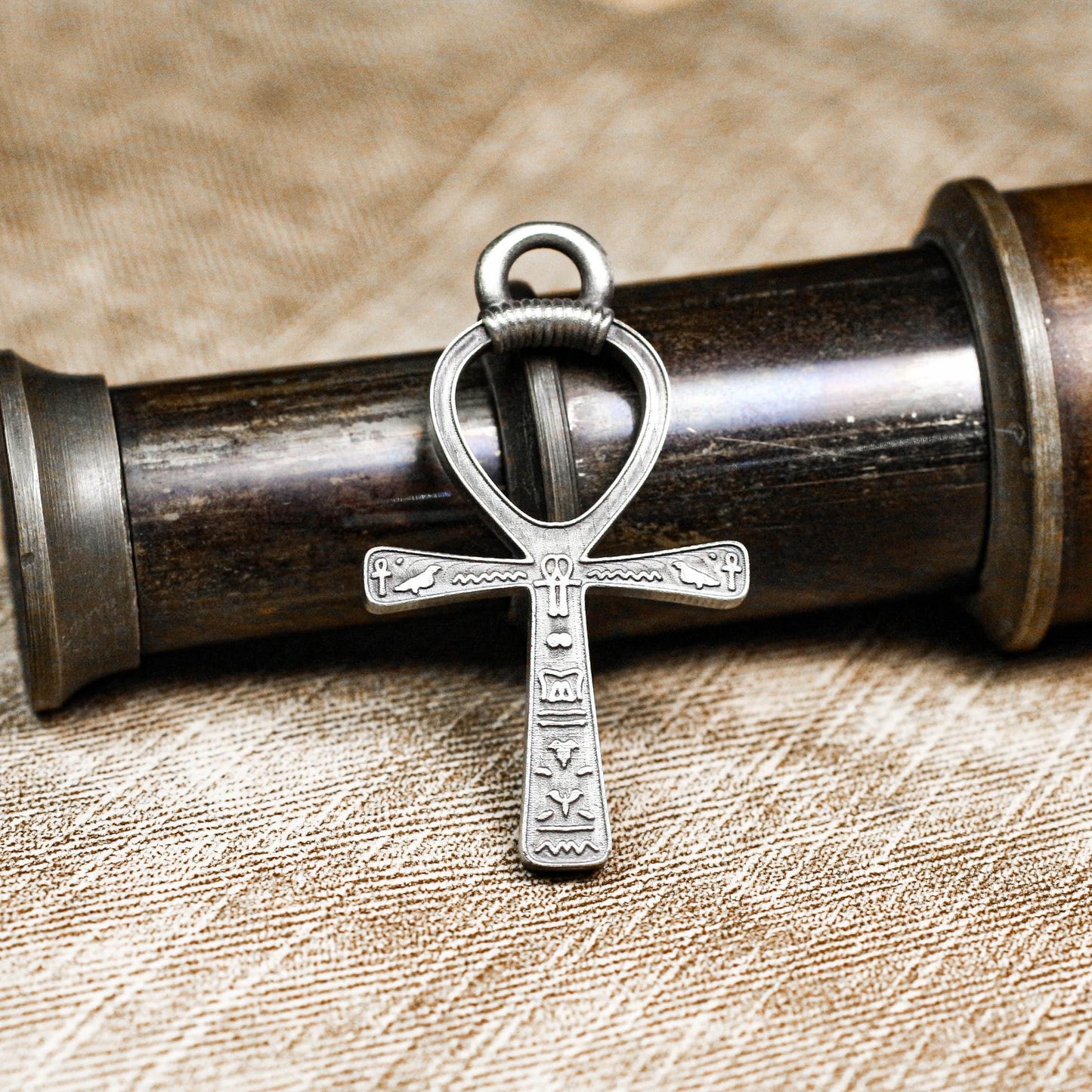 Ancient Ankh Pendant - 925 Silver Handcrafted