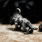 Feral Beast Guardian Pendant - Artisan Crafted in 925 Silver