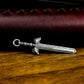 Engraved Sword Pendant - 925 Sterling Silver Handmade