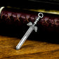 Engraved Sword Pendant - 925 Sterling Silver Handmade