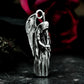 Winged Grim Reaper Pendant - 925 Sterling Silver Handmade