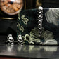 Skull Tie Clip, Soul Tower Skull, 925 Silver Handmade