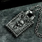 Baroque Skull Pendant ¨C Handmade 925 Silver Framed Gothic Necklace